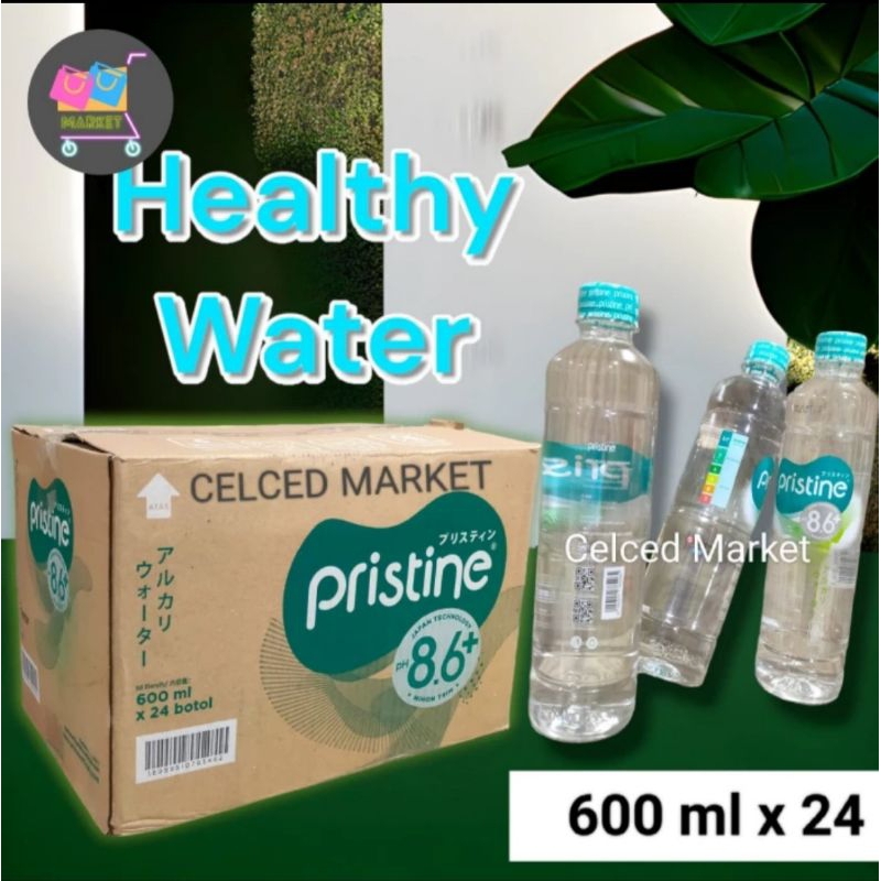 

[ 24 Botol ] Pristine Mineral Water pH 8.6+ 600 ml