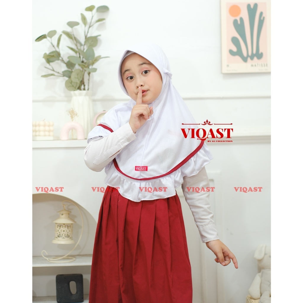 OFFICIAL KERUDUNG ANAK PEREMPUAN SEKOLAH REMPEL GLADIS ALLSIZE 6-10 TAHUN HIJAB ANAK SD & TK TERBARU