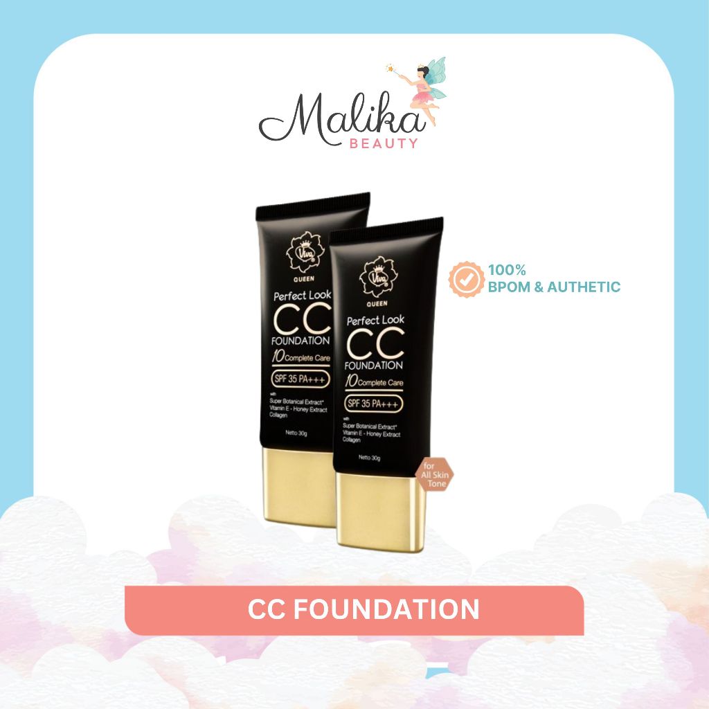 Malika Beauty | VIVA Queen Perfect Look CC Foundation 10 Complete Care SPF 35 PA+++ 30gr