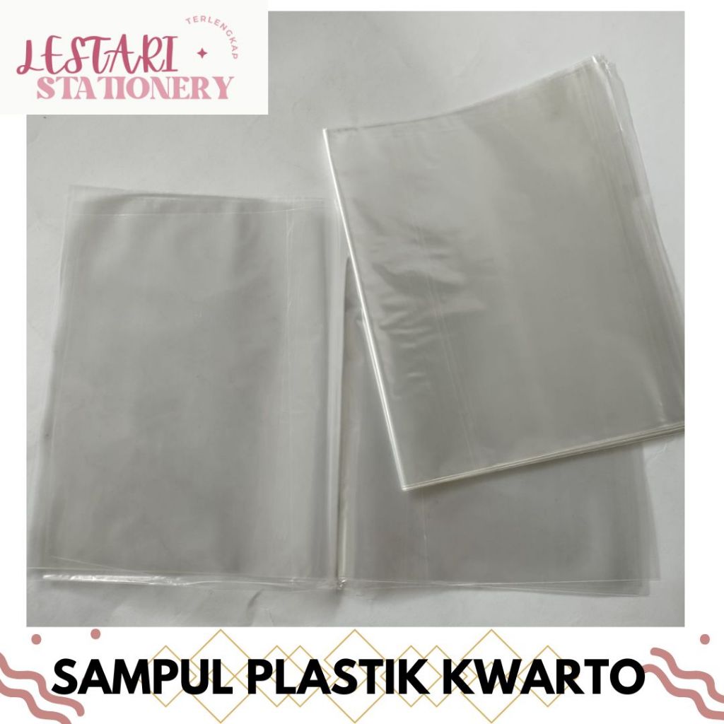 

Sampul Plastik Buku Kwarto Sorong/Sampul Plastik Buku Kecil Lestari Stationery