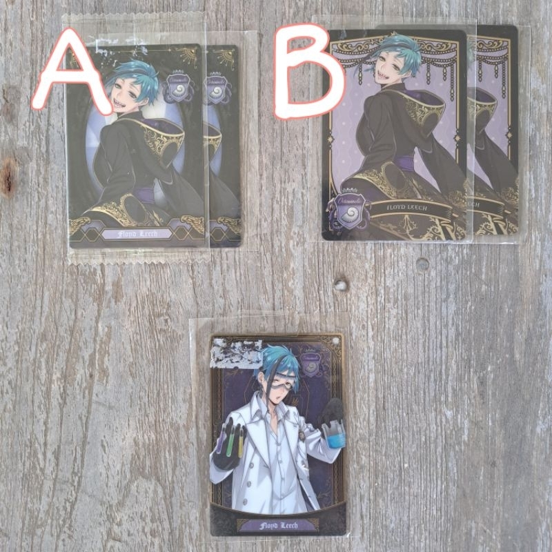 [READY] TWISTED WONDERLAND Metal Wafer Card Floyd Leech