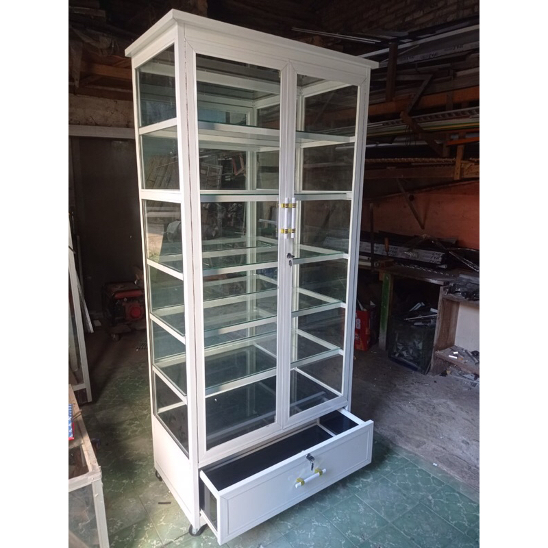 Lemari Hias Lemari Sepatu Lemari Baju Putih Aesthetic