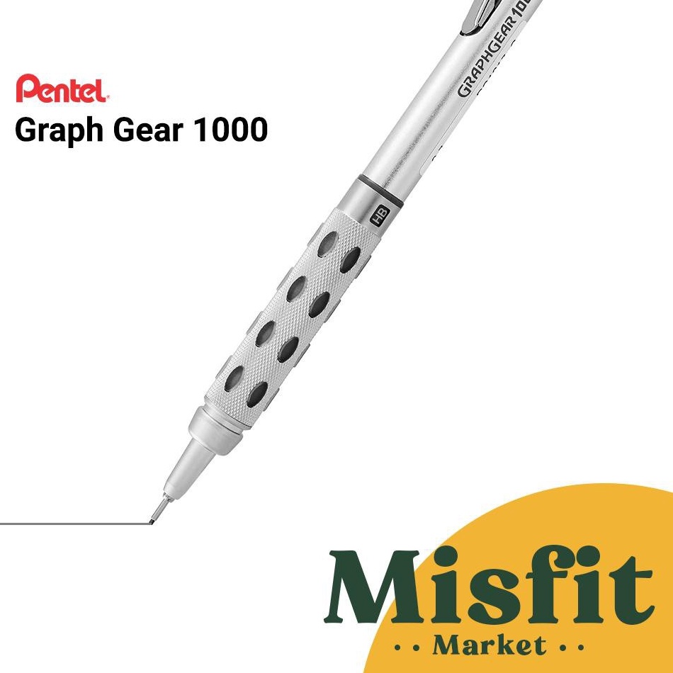 

KODE W1Q Pentel Graph Gear 1 Mechanical Pencil 3 4 5 7 9 mm GraphGear Pensil Mekanik Drafting