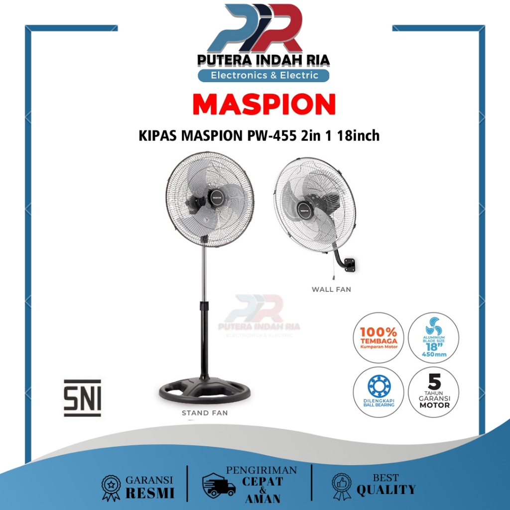 Kipas Maspion PW-453 2in1/ PW 453 18 inch