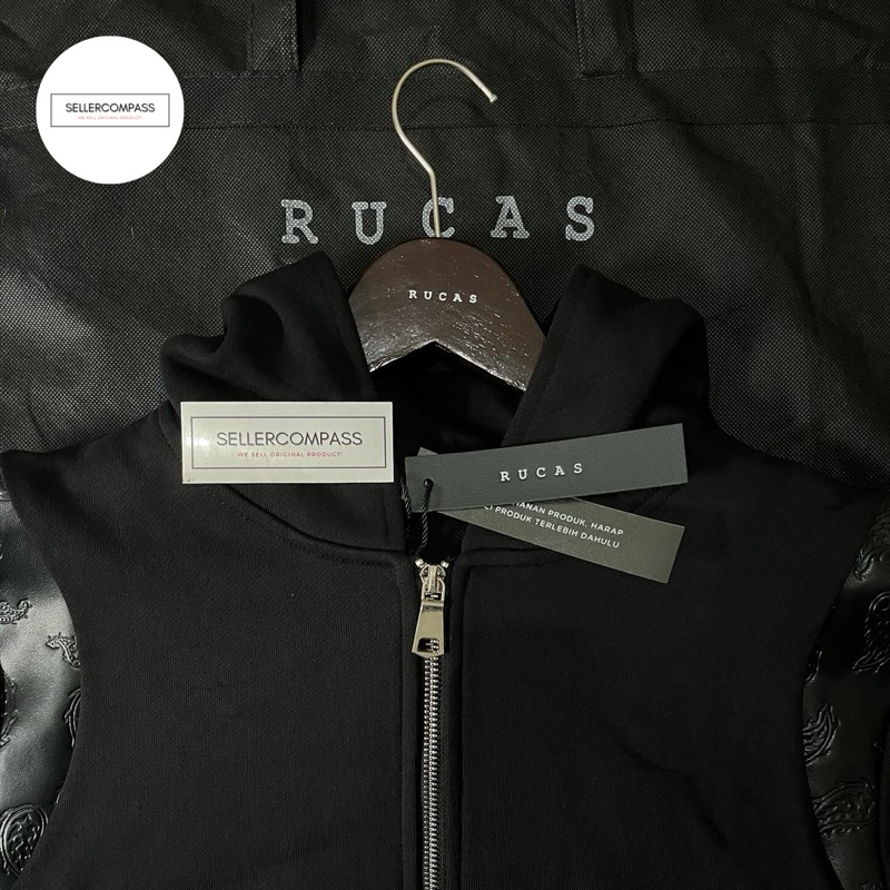 Rucas Hoodie Zipper Paisley Leather Bimopd