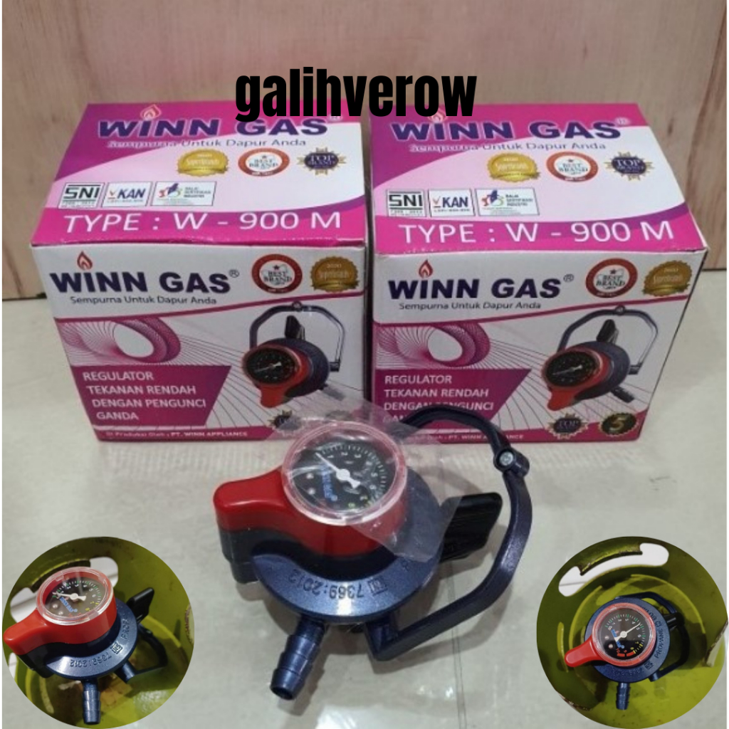 Regulator LPG Winn gas / Regulator Gas Anti Bocor Winn Gas 900 Meter / Original Winn Gas Regulator L