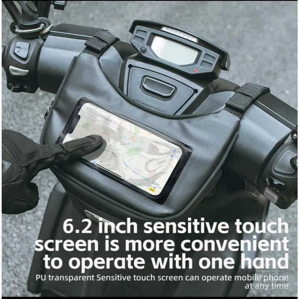Tas Motor Stang Depan Motor Matic HandleBar Front Bag Phone Holder waterproof