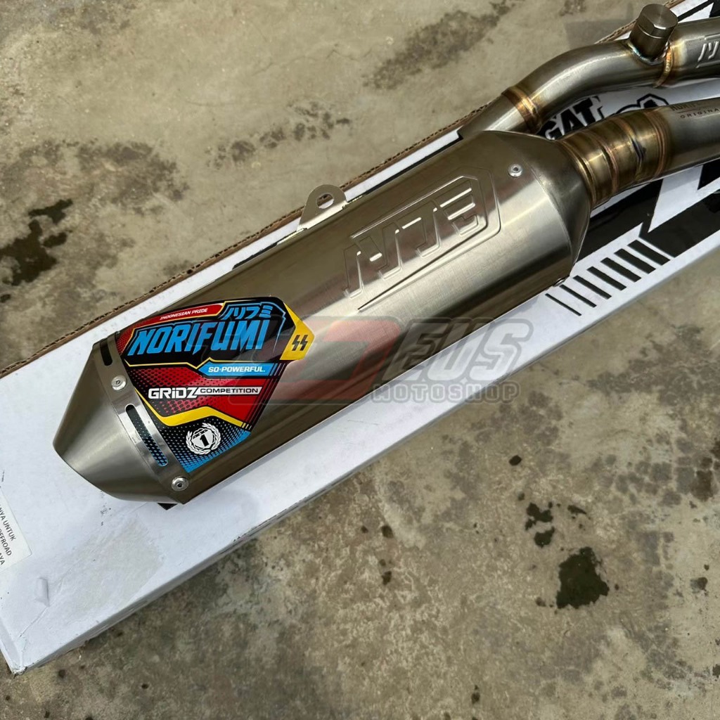 Knalpot Kenalpot NORIFUMI Type GRIDZ Standart  Kompetisi CRF KLX WR155