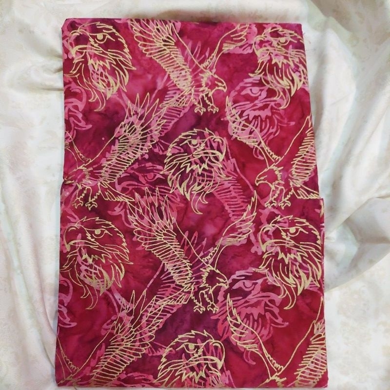 kain batik bahtera Rajawali Pink Fanta