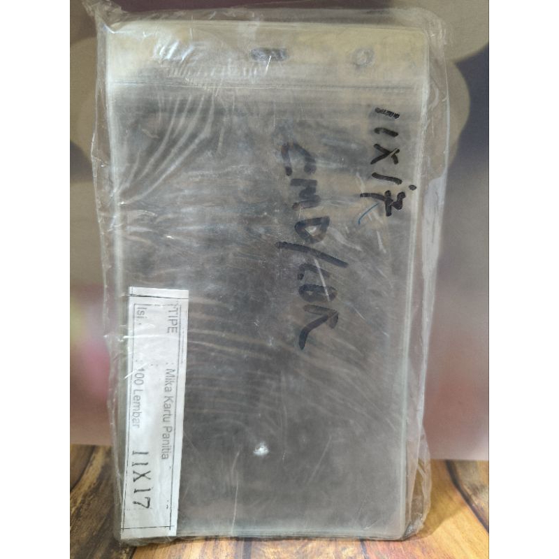 

Plastik Badge Nama Mika/Plastik ID card 11x17 per 10pcs