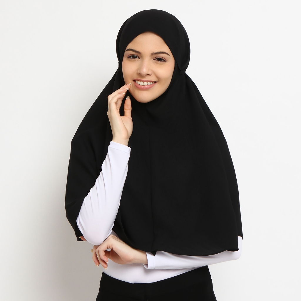 Emikoawa bergo hijab jilbab instan khimar tali maryam Diamond Panjang Muslim Kerudung
