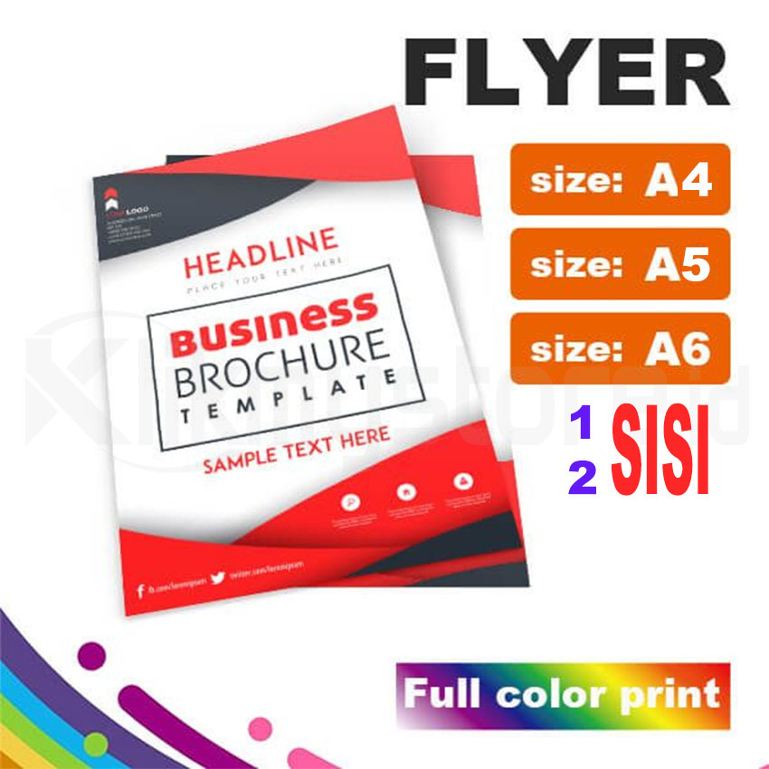 

Print Flyer Brosur Iklan Kertas A4 A5 A6 Cetak Full Color 1 2 Sisi Digital High Resolution Advertising