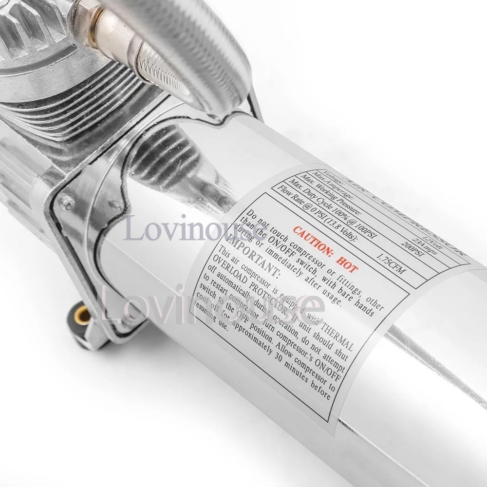 Motor Kompresor Angin telolet 12V 24V Universal Air Suspension Compressor 200psi Air Inflator Pump