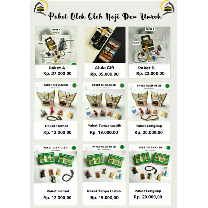 

Paket Oleh-Oleh Haji dan Umroh