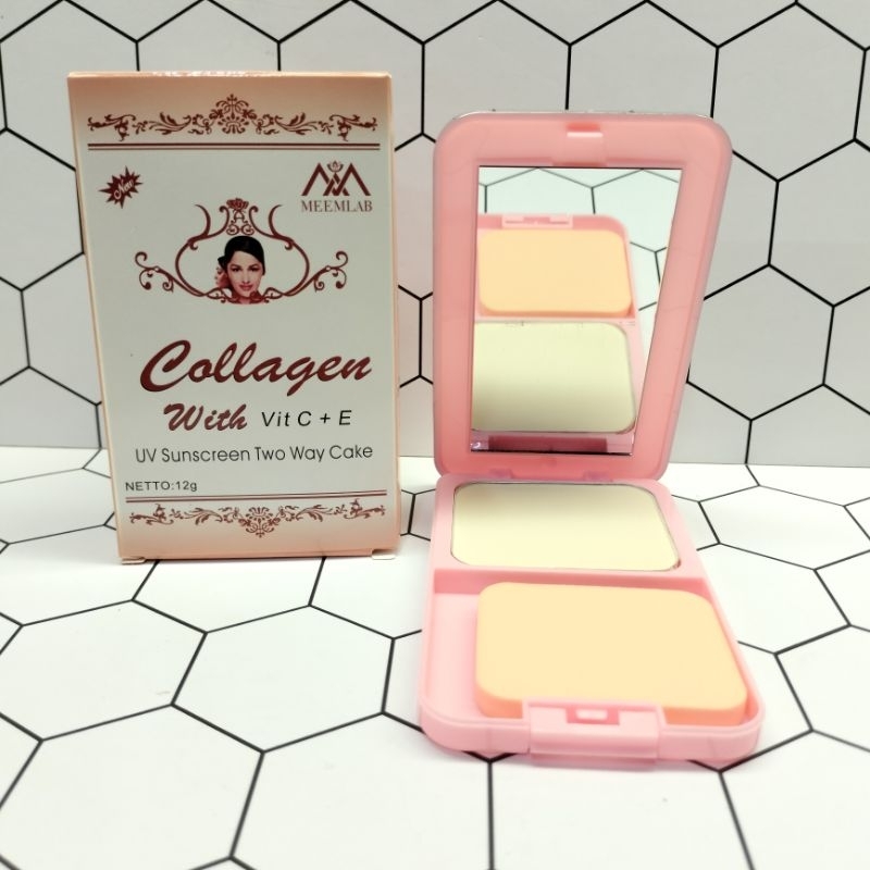 bedak padat collagen UV suncreen twc
