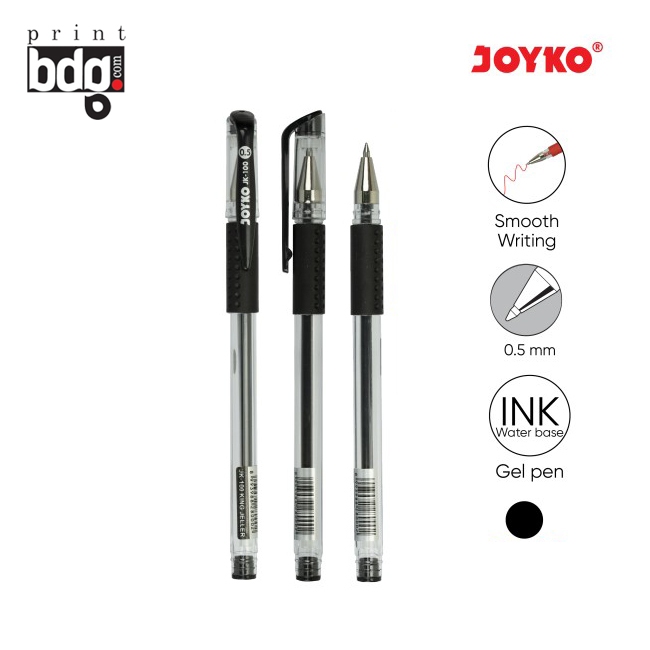 

Joyko Gel Pen JK-100 0.5mm Tinta Hitam