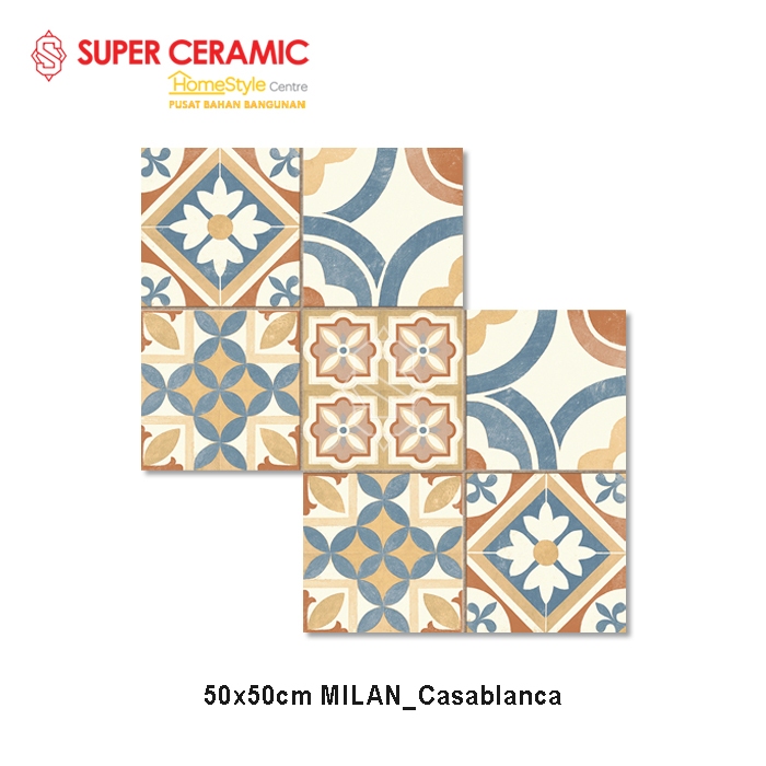 MILAN 50x50 Keramik Lantai Motif - Casablanca