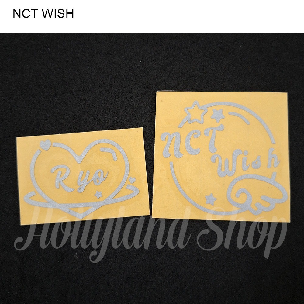 

Sticker Cutting NCT WISH Member Nama Hangeul Lightstick (2pcs) Unofficial