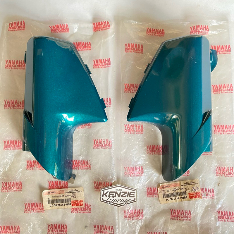 Tutup Cover Shock Shok Depan Yamaha Vega F1ZR Hijau DCM2 Original YGP 5ER-F3132-00-37 5ER-F3122-00-3