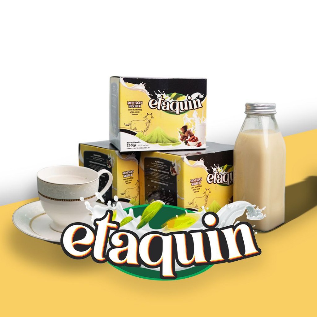 

ETAQUIN - 5 BOX Susu Kambing Etawa Bubuk Organik dengan Gula Aren Plus Kurma