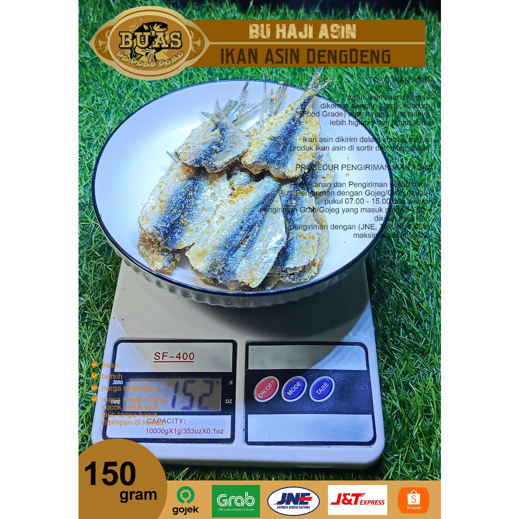 

Ikan Asin Bandung Dengdeng 150 Gram BUAS | Ikan Asin Bandung | Ikan Asin Kere | Asin Buas