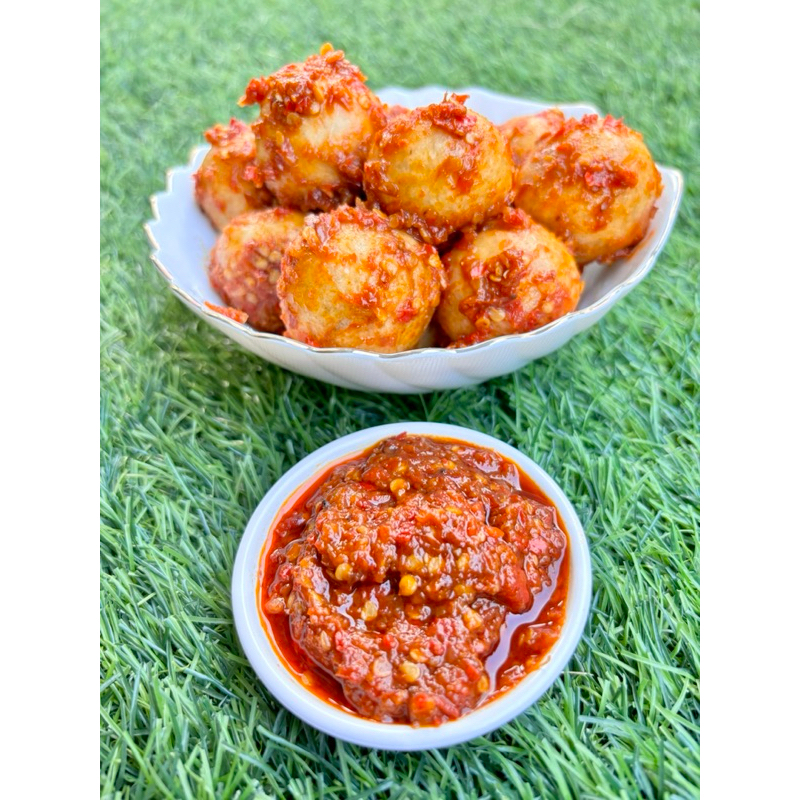 Cilok Goreng Bumbu Pedas merah Murni 100% BAPER