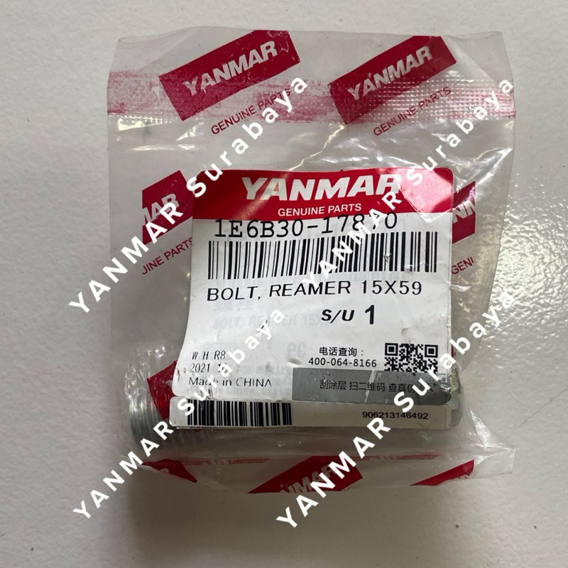 Bolt reamer / Baut setelan pisau Yanmar AW70 YH850 1E6B30-17870 Original