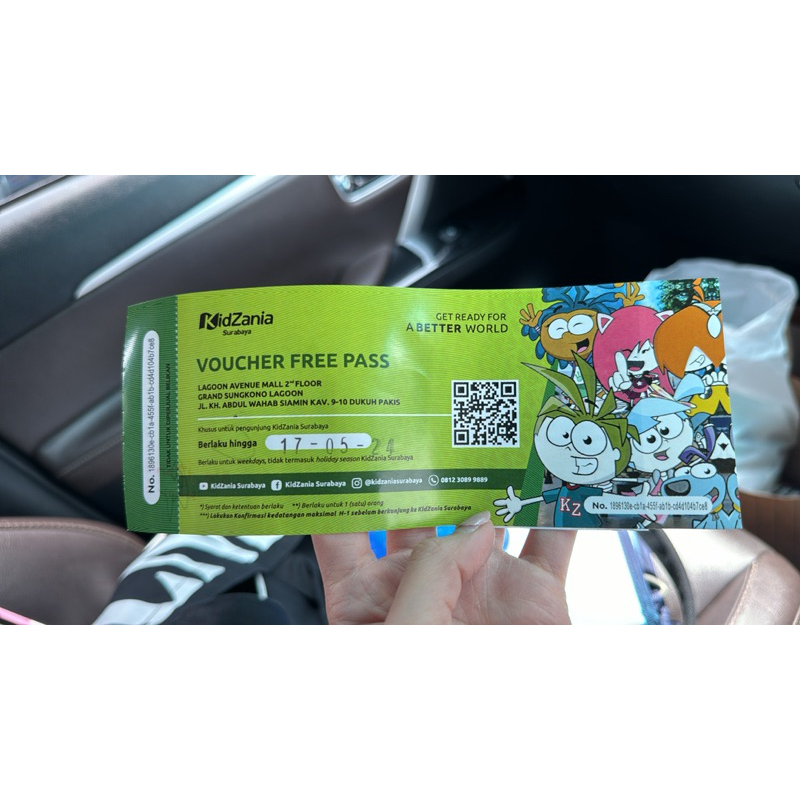 Dijual cepat tiket kidzania surabaya 5 jam