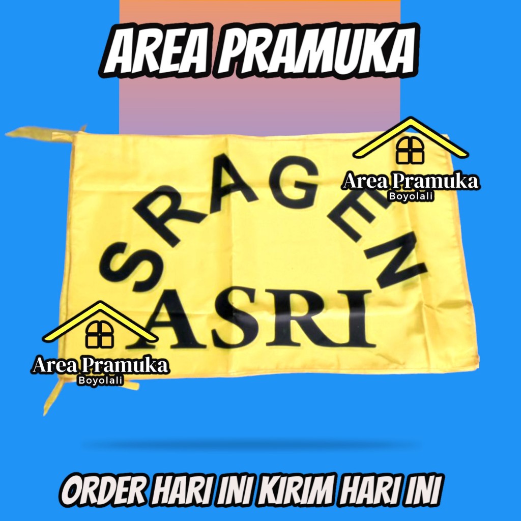 Bendera sragen asri 55x75cm