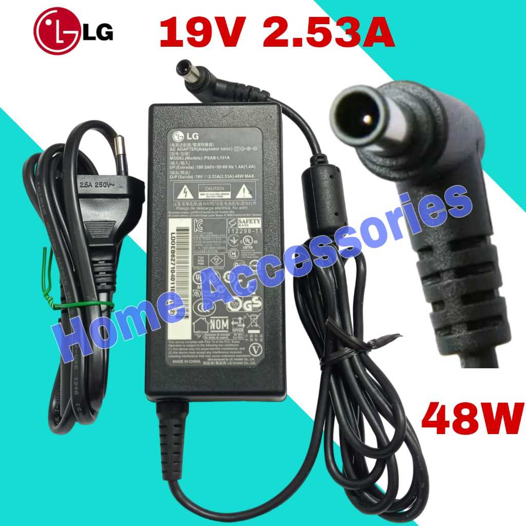 Adaptor Daya 19V 2,53A untuk LG 32 Inci TV 32MB25VQ Lv320DUE 32LF5800 LCAP35 DA-48F19 A4819_FDY/Adap