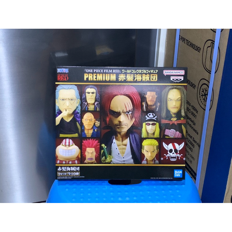 Banpresto Luffy One Piece Shanks Film Red WCF Premium Crew Red Hair Pirates (Isi 10 Pcs)