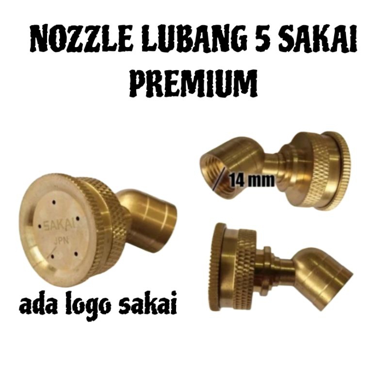 NOSEL NOZEL SPUYER KUNINGAN LUBANG 5 SAKAI SUPER KABUT/ NOZLE SPRAYER KUNINGAN LUBANG 5 SAKAI/ NOSEL