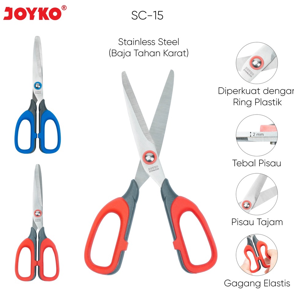 

Paket Terkini Gunting Scissors Joyko SC15