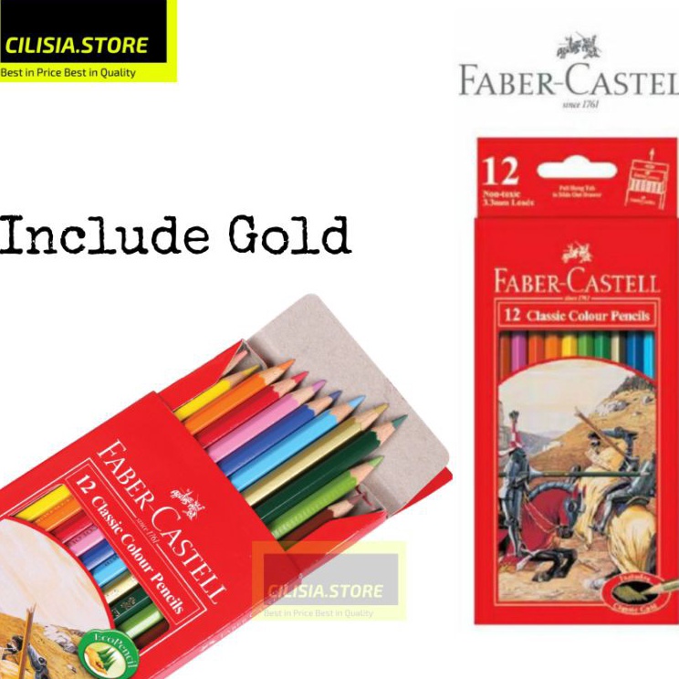 

Top Promo Pensil Warna Faber Castell 12L Warna Classic Color Pencil Color Faber