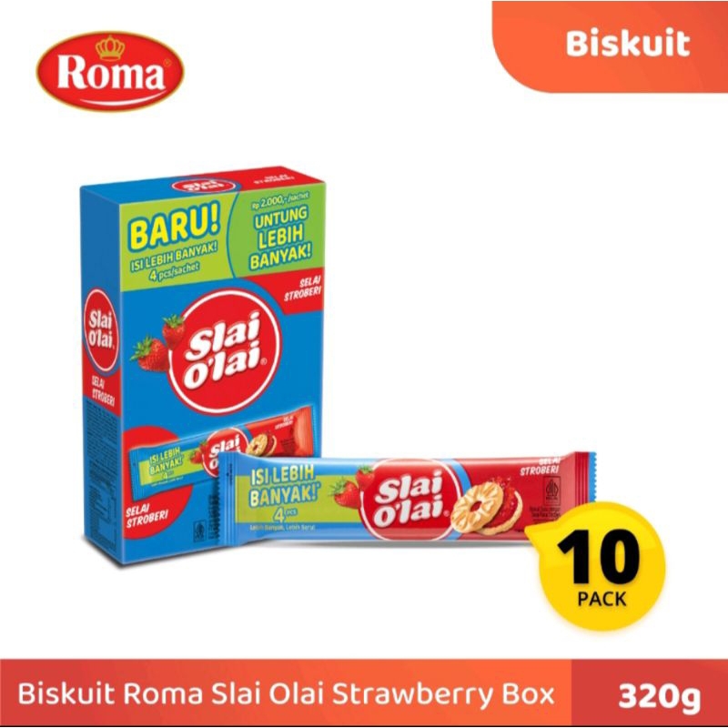 

Roma Slai Olai Strawberry 1box isi 10pcs