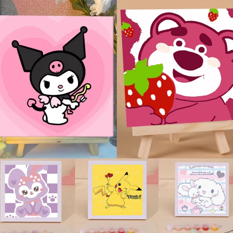 

Obral Populer COD Canvas Paint by numberr Lukisan Dengan Nomor Canvas Free kuas cat air Edukasi Menggambar anak Sanrio Melukis Mewarnai Kanvas Nomor Prakarya Anak Painting Kit DIY