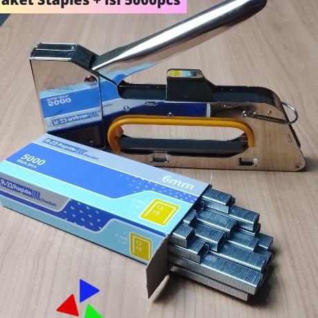 

Ready Surprise Staples Tembak R23 Paket Isi 5pcs Ukuran 136mm Gun Tacker Stapler Staples Perekat Powerfull YUKIDO
