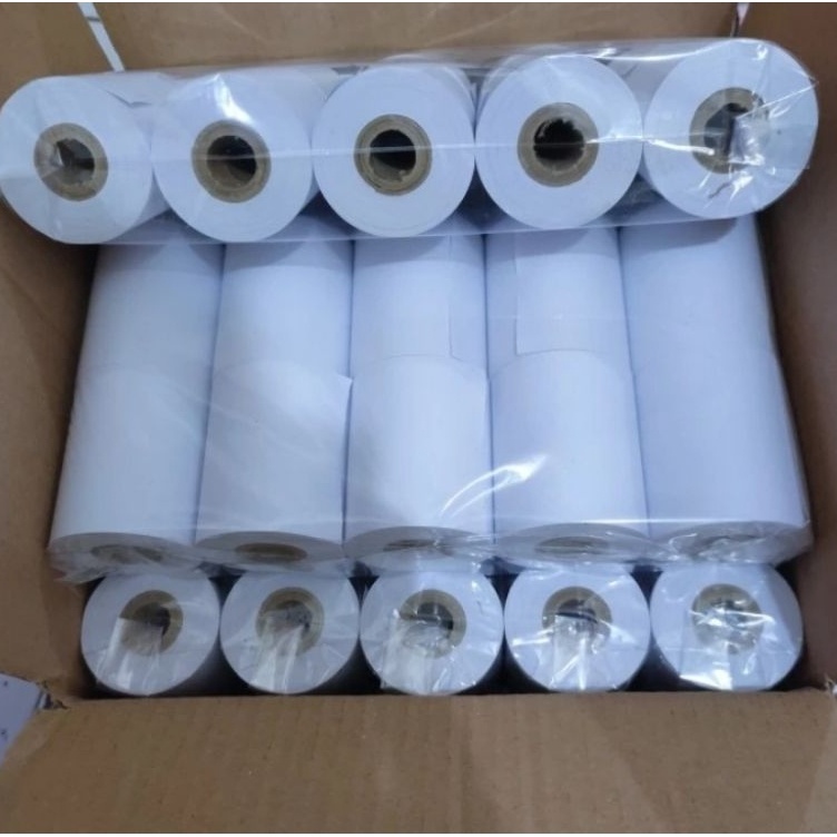 

Penjualan Mutu Kertas struk kasir HVS 58x48mm paket 1 pcs struk HVS 1Ply printer kalkulator 58mm