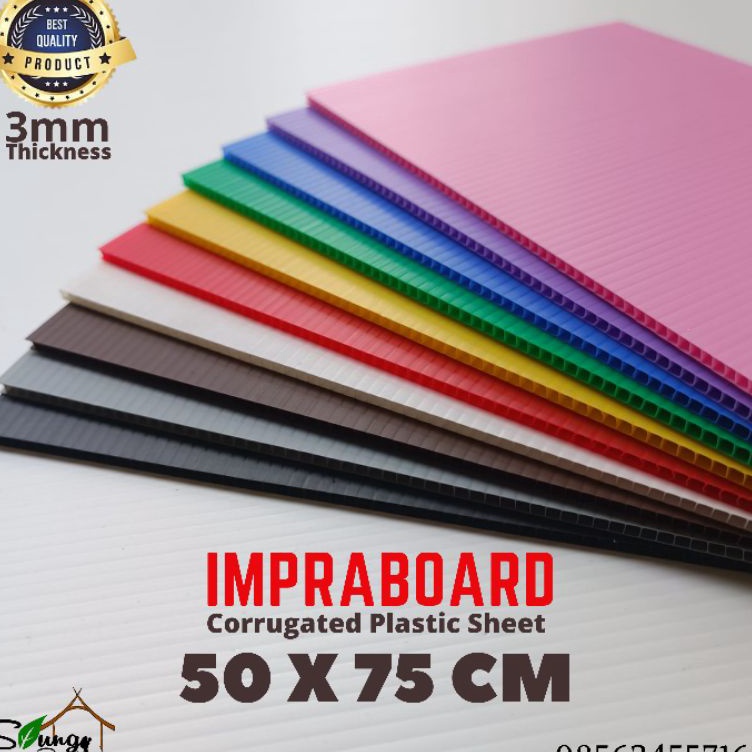 

Diskon Hemat Impraboard Inpraboard Infraboard 3mm 5 x 75 cm PP Board Art Board Best Seller