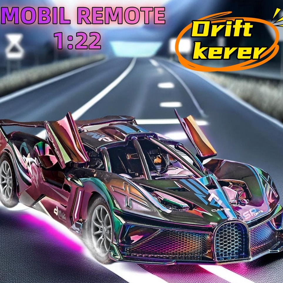 KODE K45P 24G Mobil Balap Remote Control RC Drift 2WD Kecepatan Tinggi Mobil Remote Control CAS