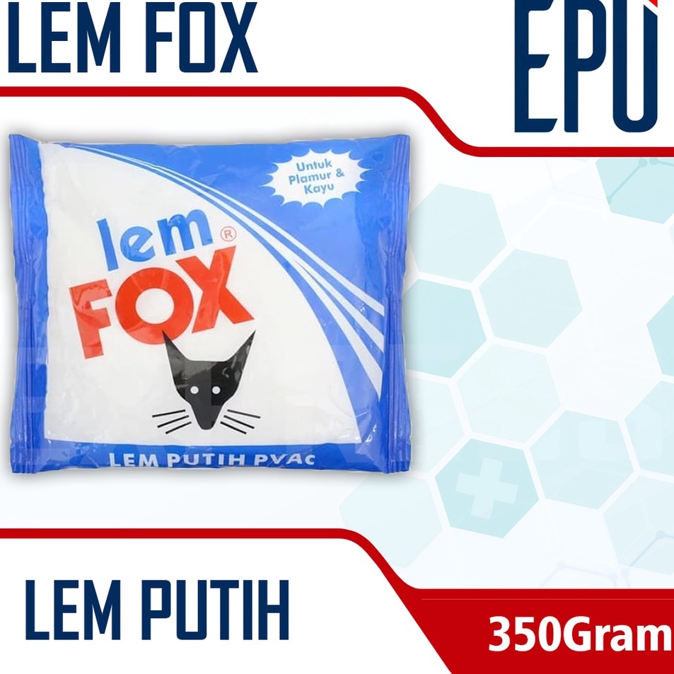 

Super Tambahan Lem Fox Biru 35GR Lem Putih Lem Kertas Lem Kayu Lem Slime Plamir