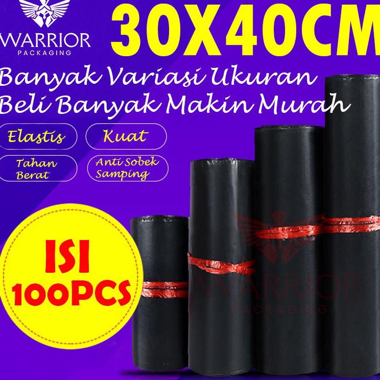 

Grosir Ekonomis Fumu polymailer plastik kantong packing Baju Olshop Hitam 3X4CM Isi 1pcs Ekonomis Elastis