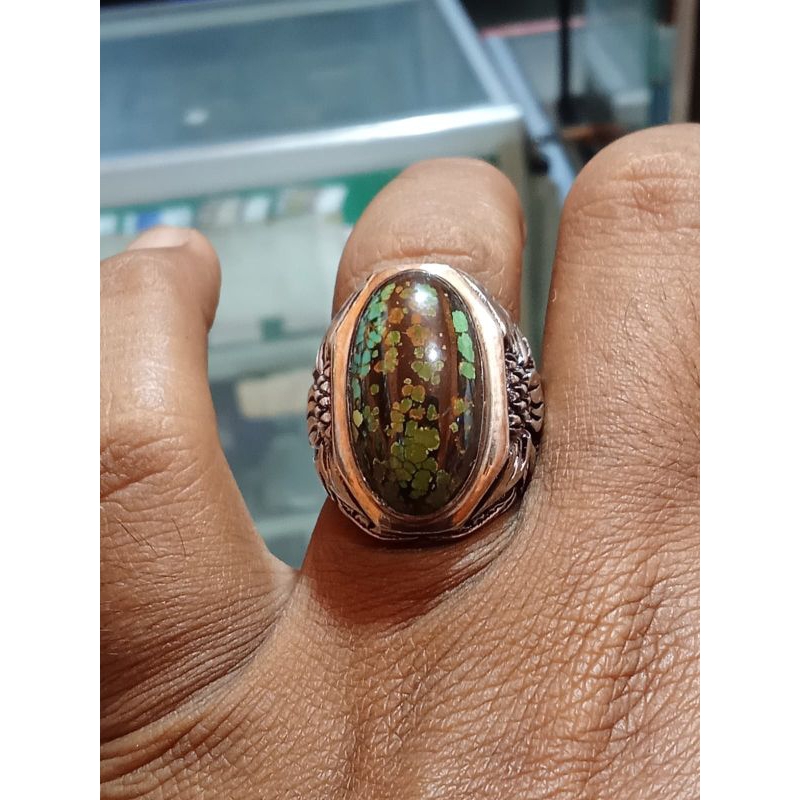 batu cincin pirus hubei multi colour