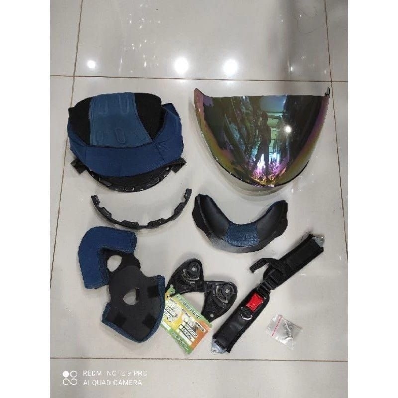 Paket lengkap busa ink Centro fullset + busa pipi + busa kepala + busa leher + tali helm + kaca ink 