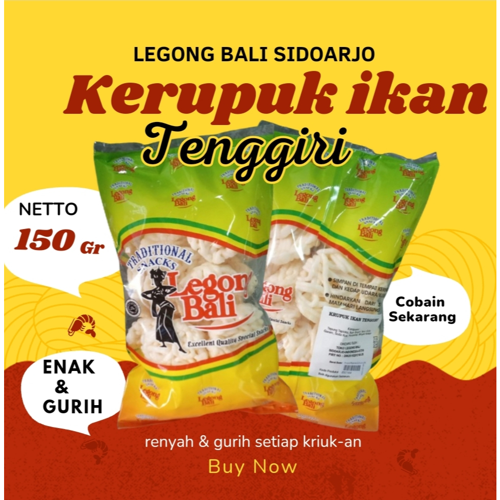 

Legong Bali Kerupuk Ikan Tenggiri Krupuk Ikan Tenggiri 150 gr