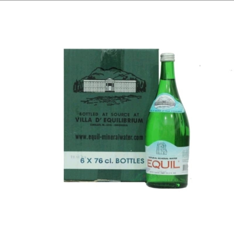 

Equil Natural Mineral Water 1 Carton 6 Pcs (1 Dus Isi 6 Pcs) 760ml Lokal