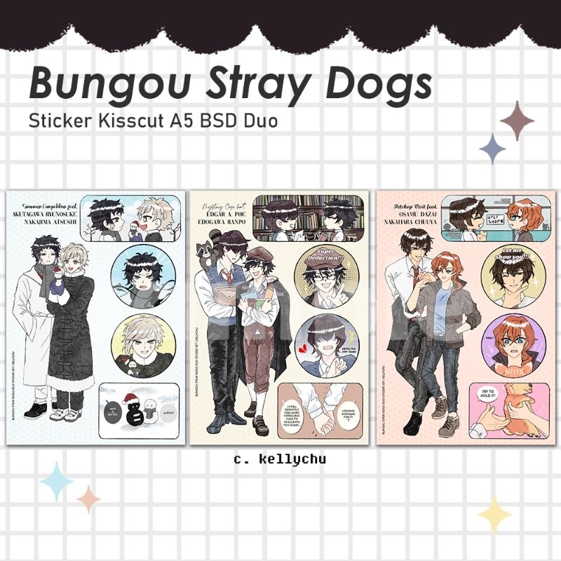 

Sticker A5 [ Bungou Stray Dogs ] Duo by Kellychu