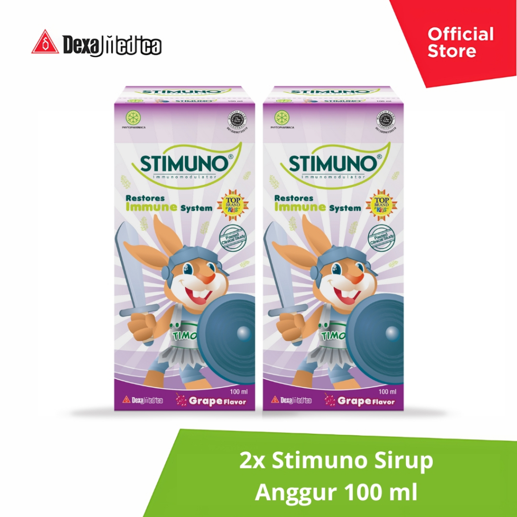 Stimuno Sirup Vitamin Anak Rasa Anggur 100 ml - Twin Pack
