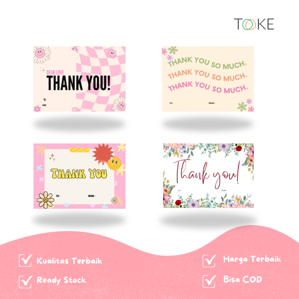 

KARTU UCAPAN / GREETING CARD / GIFT CARD / KARTU UCAPAN THANK YOU by. TOOKE