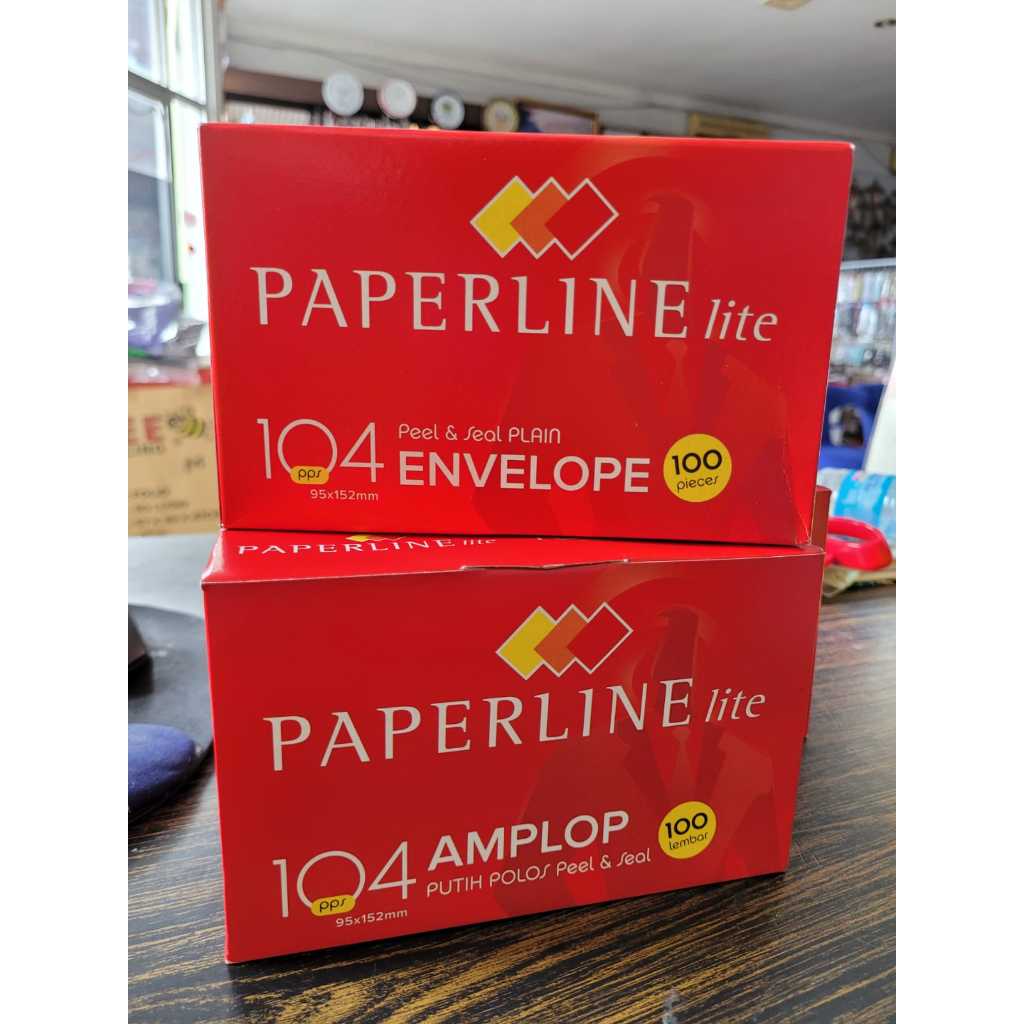 

AMPLOP 104 SEAL AMPLOP PUTIH 95X152MM PAPERLINE 70 GGSM